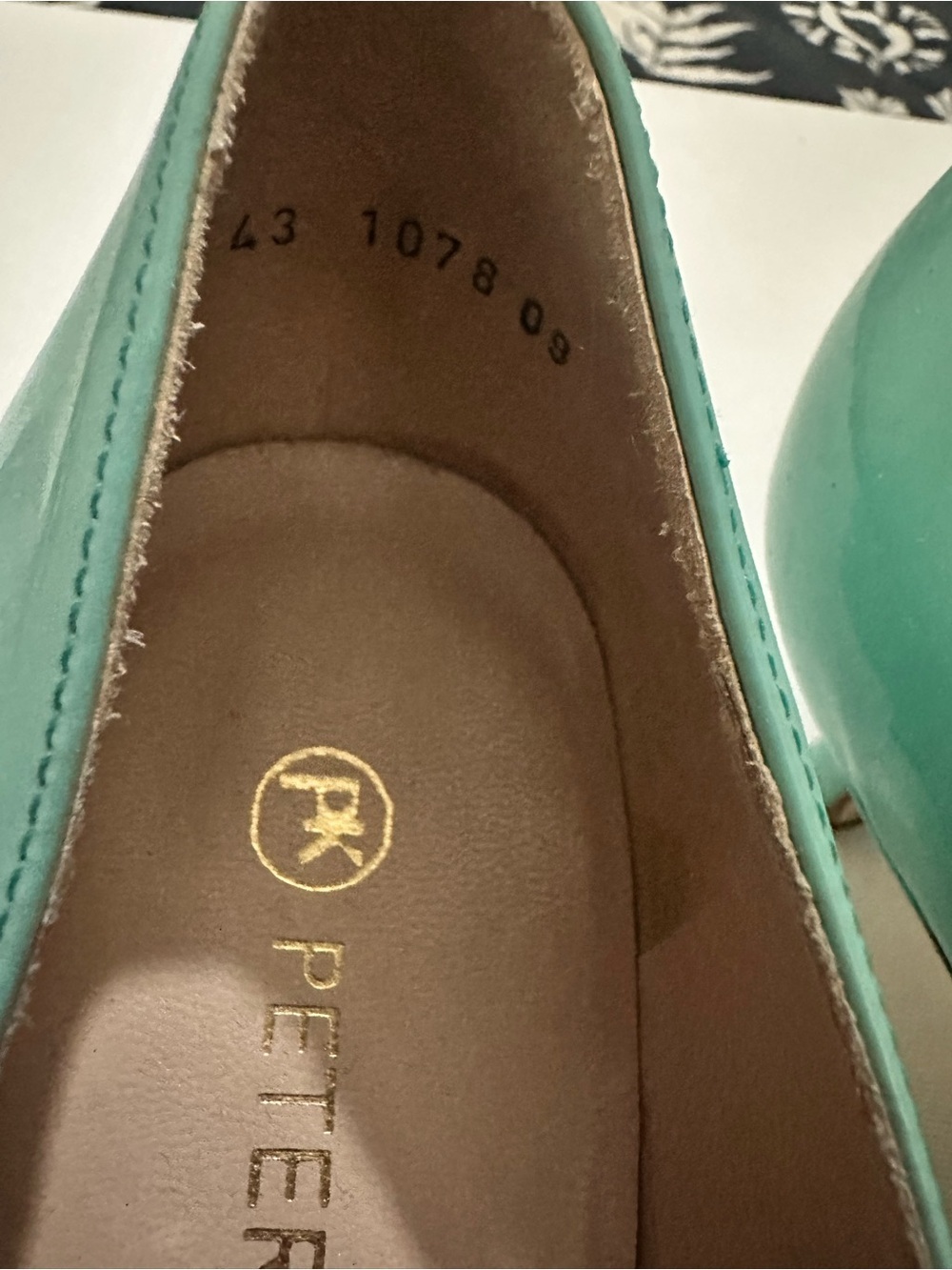 Peter Kaiser Teal Gradient Patent Pointed-Toe Pumps Party Formal Sz 8 US/5.5 UK - Picture 8 of 15